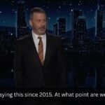 Jimmy Kimmel tem uma analogia brutal com o plano de saúde de Trump