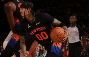 Jordan Clarkson dá grande brilho ao Knicks: ‘Por que ele está aqui’ Jordan Clarkson vai até a cesta durante a derrota dos Knicks para o 76ers em 19 de dezembro de 2025 no Madison Square Garden.