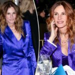 Julia Roberts opta por um terno de bolinhas inspirado nos anos 80 no Gotham Awards de 2025
