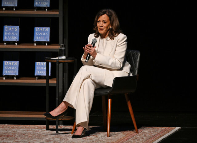 Kamala Harris ainda não terminou A vice-presidente democrata indicada à presidência, Kamala Harris, chega para falar no último dia da Convenção Nacional Democrata, quinta-feira, 22 de agosto de 2024, em Chicago. (Foto AP/Jacquelyn Martin)