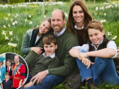 Kate Middleton e Príncipe William abraçam George, Charlotte e Louis em um lindo cartão de Natal Kate Middleton e Príncipe William abraçam George, Charlotte e Louis em um lindo cartão de Natal