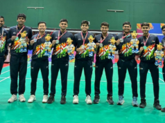 Khelo India University Games: equipe de badminton do MU conquista medalha de prata Khelo India University Games: equipe de badminton do MU conquista medalha de prata