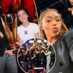 Knicks WAGs comemoram vitória da NBA Cup sobre o Spurs em novas fotos: 'Os verdadeiros troféus'