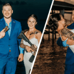 Kyle Rittenhouse se casa, fotografado com noiva empunhando AR-15