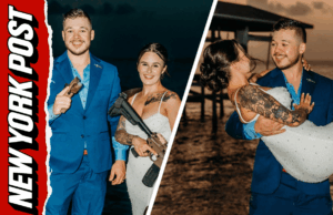 Kyle Rittenhouse se casa, fotografado com noiva empunhando AR-15 Kyle Rittenhouse se casa, fotografado com noiva empunhando AR-15