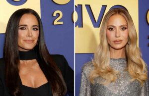 Kyle da RHOBH dá atualizações sobre sobriedade enquanto Dorit questiona se ela está bebendo Kyle Richards dá atualizações sobre sobriedade depois que Dorit questiona se ela está bebendo champanhe na estreia da 15ª temporada de RHOBH