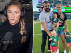 Kylie Kelce usa método antiquado para combater xingamentos infantis: ‘Você não pode fazer ameaças vazias’ Kylie Kelce usa método antiquado para combater xingamentos infantis: ‘Você não pode fazer ameaças vazias’