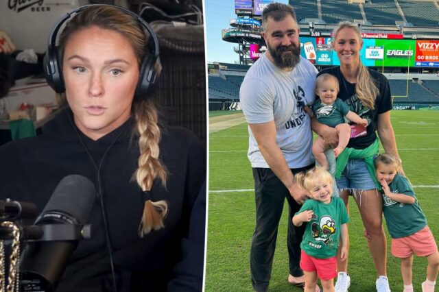 Kylie Kelce usa método antiquado para combater xingamentos infantis: ‘Você não pode fazer ameaças vazias’
