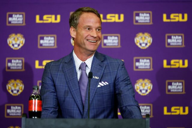 LSU head coach Lane Kiffin
