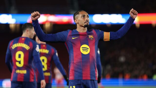 La Liga 2025-26: Barcelona, ​​líder da tabela, luta para vencer o Atlético por 3-1
