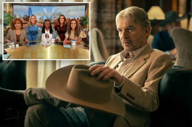 'Landman' mira em 'The View', chama-o de um programa sobre 'milionários irritados falando' sobre 'Trump
