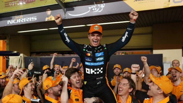 Lando Norris dirigirá com o número 1 da McLaren na lightbox-info