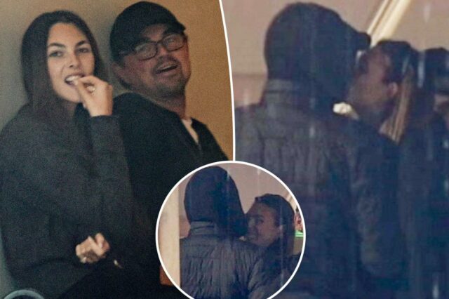 Leonardo DiCaprio e Vittoria Ceretti trocam um beijo doce em um raro momento de PDA
