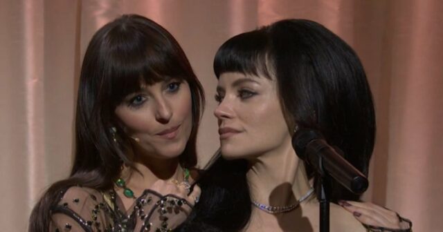 Lily Allen traz Dakota Johnson como 'Madeline' no 'SNL' Quem é Madeline Lily Allen sugere o suposto caso de David Harbor e outra mulher no novo álbum