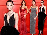 Lily Collins impressiona com um vestido preto extremamente profundo ao se juntar a Minnie Driver e Ashley Park na estreia mundial da quinta série repleta de estrelas Emily In Paris em Paris Lily Collins impressiona com um vestido preto extremamente profundo ao se juntar a Minnie Driver e Ashley Park na estreia mundial da quinta série repleta de estrelas Emily In Paris em Paris