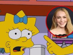 Lindsay Lohan publica teaser de sua estreia como Future Maggie em ‘Os Simpsons’ lindsay lohan maggie simpsons getty everett
