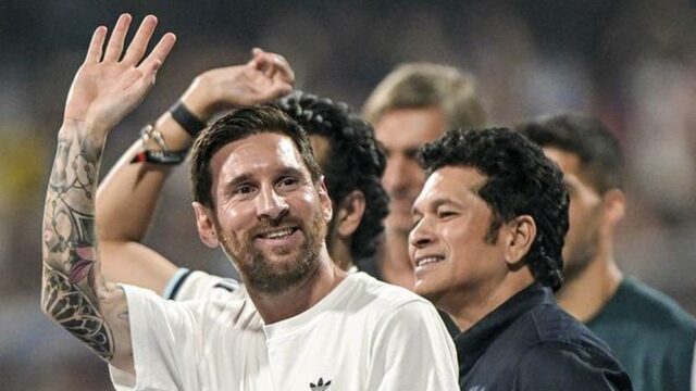 Lionel Messi em Nova Delhi, dia 3 AO VIVO: atualizações Lionel Messi em Nova Delhi, dia 3 AO VIVO: atualizações em tempo real do vencedor do GOAT India Tour da Copa do Mundo da FIFA