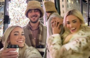 Livvy Dunne e Paul Skenes se aconchegam perto da árvore do Rockefeller Center durante um lindo encontro de Natal Livvy Dunne e Paul Skenes se aconchegam perto da árvore do Rockefeller Center durante um lindo encontro de Natal