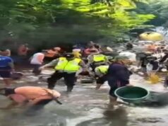 Locais de banho do chuveiro Tegal 13 e 5 Guci temporariamente fechados após inundações repentinas Locais de banho do chuveiro Tegal 13 e 5 Guci temporariamente fechados após inundações repentinas