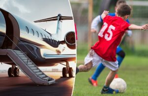 Mãe do futebol da UES gera polêmica perguntando sobre jato particular para jogos do filho, ‘ele nunca voou comercial’ Mãe do futebol da UES gera polêmica perguntando sobre jato particular para jogos do filho, ‘ele nunca voou comercial’