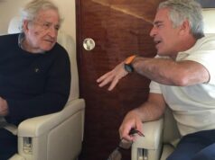 Mais fotos do espólio de Epstein divulgadas com nomes de destaque Noam Chomsky, Jeffrey Epstein