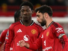 Man Utd ganha vantagem sobre o meio-campista capitão Sub-21 em meio a lesões de Bruno Fernandes e Kobbie Mainoo Transferir? gráfico