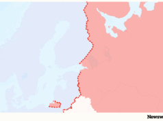 Mapa mostra nação da OTAN transformando fronteira com aliado da Rússia em campo minado Ellie Cook