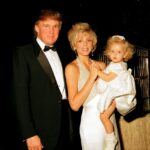 Donald Trump and then wife Marla Maples, and their daughter, Tiffany, during the official opening party of Mar-a-Lago, Palm Beach, Florida, April 22, 1995.
