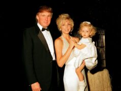 Marla Maples alertou Trump que algo estava “errado” em Epstein: relatório Donald Trump and then wife Marla Maples, and their daughter, Tiffany, during the official opening party of Mar-a-Lago, Palm Beach, Florida, April 22, 1995.