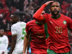 Marrocos sela vitória da AFCON contra Comores na estreia em 2025 Ayoub El Kaabi em ação.