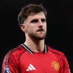 Mason Mount em ação durante a partida da Premier League entre Crystal Palace e Manchester United no Selhurst Park em 2025 em Londres, Inglaterra.