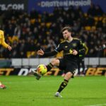 Mason Mount comemorando seu gol contra o Wolves