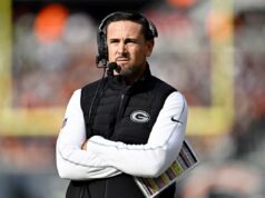 Matt LaFleur, do Packers, tem resposta direta sobre o momento pós-jogo de Ben Johnson Green Bay Packers coach Matt Lafleur against Chicago Bears