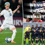 Megan Rapinoe discorda do slogan da campanha do futebol masculino dos EUA na Copa do Mundo