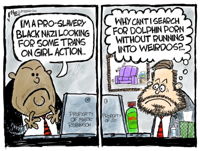 Desenho animado de Clay Bennett.