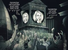 Melhores desenhos animados das piores pessoas: edição Pam Bondi Desenho animado de Mike Luckovich