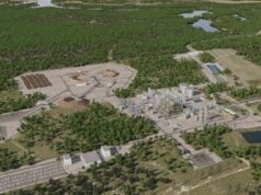 Microsoft compra 3,6 milhões de toneladas métricas de remoção de carbono de usina de bioenergia A rendering of the Beaver Lake Renewable Energy plant.
