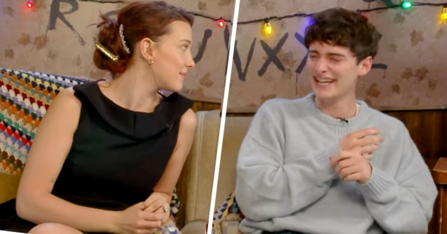 Millie Bobby Brown diz à co-estrela de 'Stranger Things' seu Millie Bobby Brown diz à co-estrela de 'Stranger Things' seu novo nome. Termina em histeria