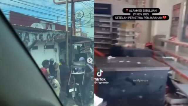 Minimercados saqueados em Sibolga e Tapteng após o desastre, polícia prende 16 moradores
