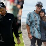 Mito Pereira sai do gramado após a final do 2022 PGA Championship em Southern Hills.