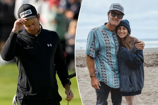 Mito Pereira sai do gramado após a final do 2022 PGA Championship em Southern Hills.