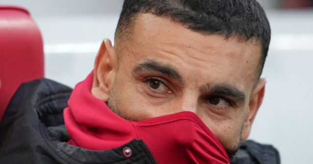 Omar Marmoush e Mohamed Salah reagem.