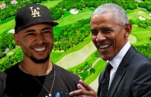 Mookie Betts joga golfe com Barack Obama no Swanky Los Angeles Country Club mookie aposta obama getty 4