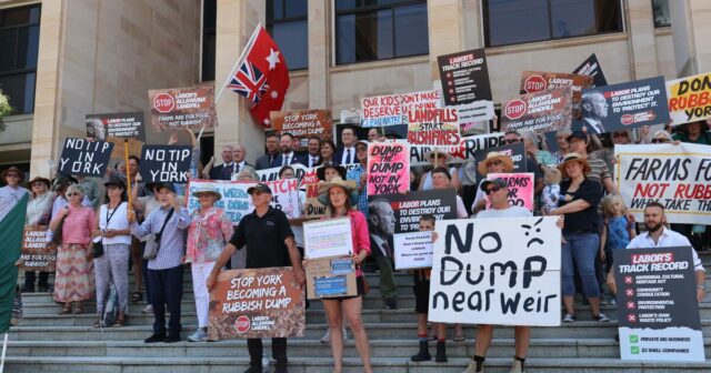 Moradores de York se fazem ouvir em Perth sobre aterros 'já obsoletos'
