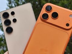 Mudar do Android para o iPhone em breve deixará de ser doloroso Mascote do Android segurando um iPhone com ícones que representam recursos como tela dividida, modo desktop e histórico de notificações.