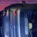 Um motorista bêbado que estava cinco vezes acima do limite legal chegou perigosamente perto do desastre em um dos subúrbios costeiros mais ricos de Adelaide.