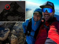 Namorado que deixou uma mulher na montanha austríaca para congelar até a morte, obituário assinado: ‘O tempo não tem sentido’ sem ela Kerstin Gurtner e Thomas Plamberger tirando uma selfie no pico de uma montanha.