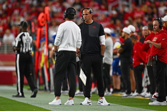 Não espere que o 49ers Robert Saleh aproveite a primeira Luke Gifford (57), do San Francisco 49ers, treina nas instalações de treino do San Francisco 49ers em Santa Clara, Califórnia, na quarta-feira, 11 de junho de 2025. (Dai Sugano/Bay Area News Group)