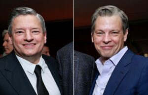 Netflix apregoa acordo ‘superior’ de US$ 83 bilhões com a Warner Bros. para acionistas após rejeição da Paramount Co-CEOs da Netflix, Ted Sarandos e Greg Peters