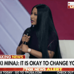 Nicki Minaj se junta a Erika Kirk para perguntas e respostas sobre o Turning Point, reafirmando opiniões anti-trans e pró-Trump e, em uma faux pas, elogiando 'o assassino JD Vance'